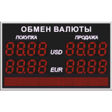 Табло обмена валют Венера 130-2-96x8
