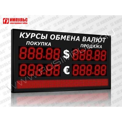 Табло валют со строкой 5 разрядов Импульс-313-2x2xZ5-S8x112