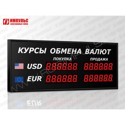 Офисное табло валют 6 разрядов Импульс-304-2x2xZ6